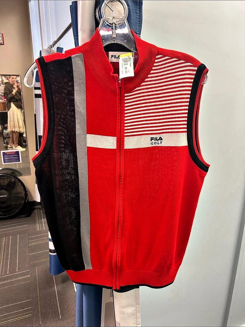 Fila Men's Striped Athletic Vest Size Medium NWT